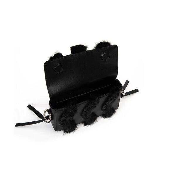 Brandon Blackwood medium Nia bag with mink fur - Picture 3 of 11